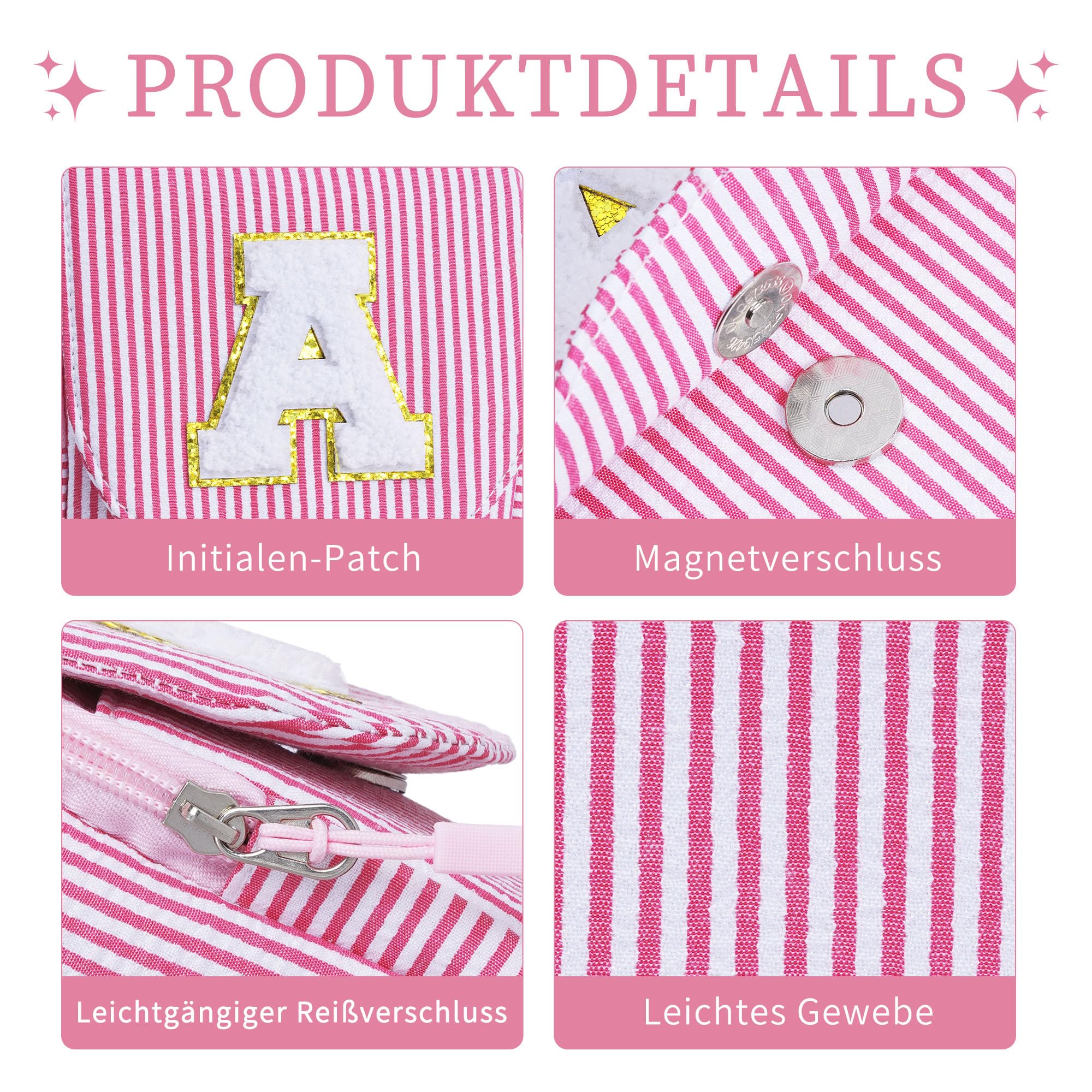 YOOLIFE Personalisierte Geschenk Umhängetasche Handytasche Mädchen, Geschenk Mädchen 3 4 5 6 7 8 9 10 11 12 Jahre, Geldbörse Schultertasche Handy Tasche für Tochter Schwester Nichte Enkelin, Rosa M