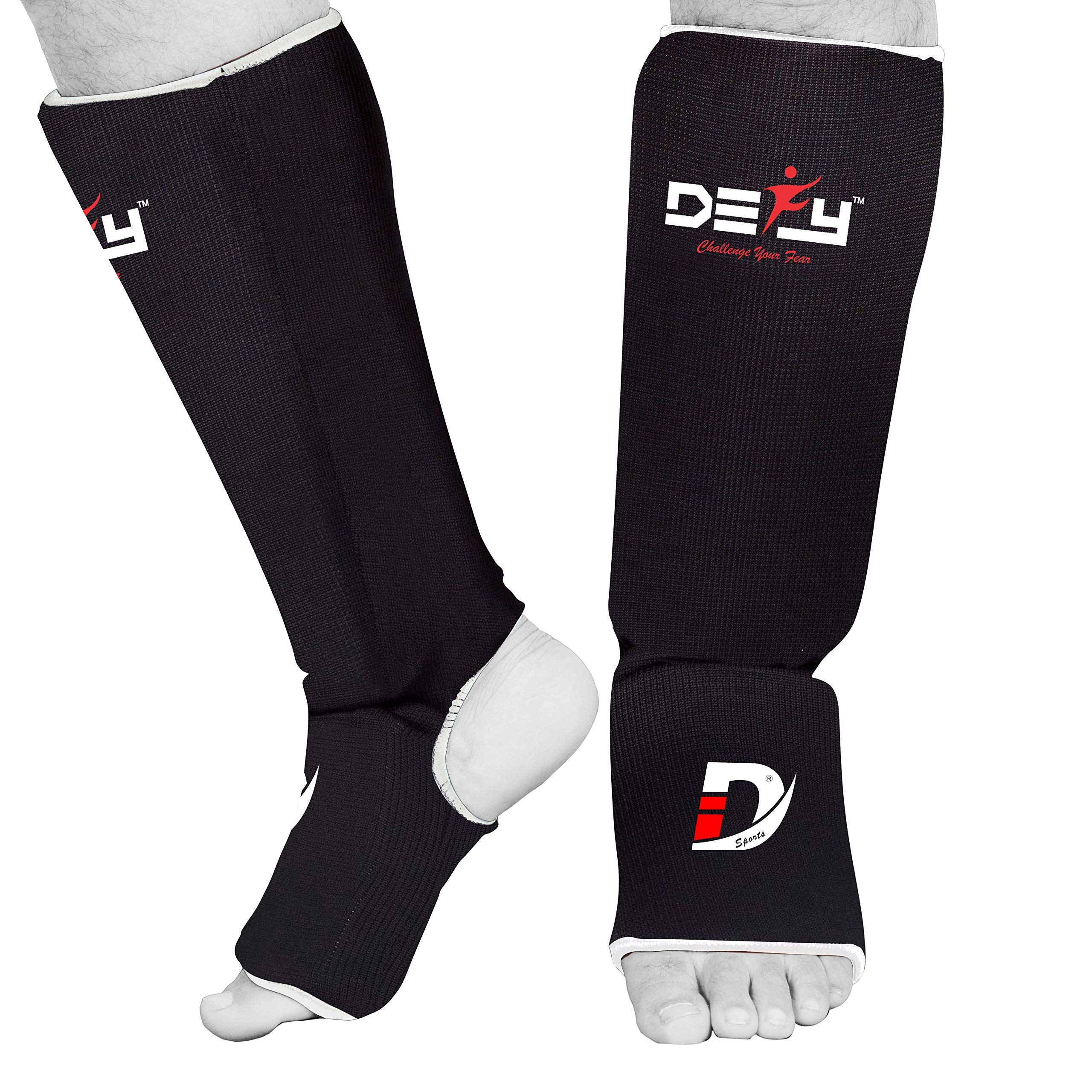 DEFY Shin Instep Foam Padded Shin Guard Protector Shin Support MMA Foot Protection Kickboxing