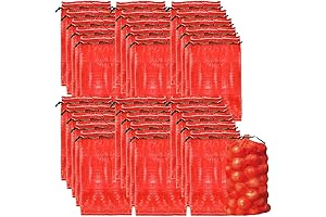 Extra Large Mesh Firewood Bags: 30-Pack Reusable Produce Storage Solution