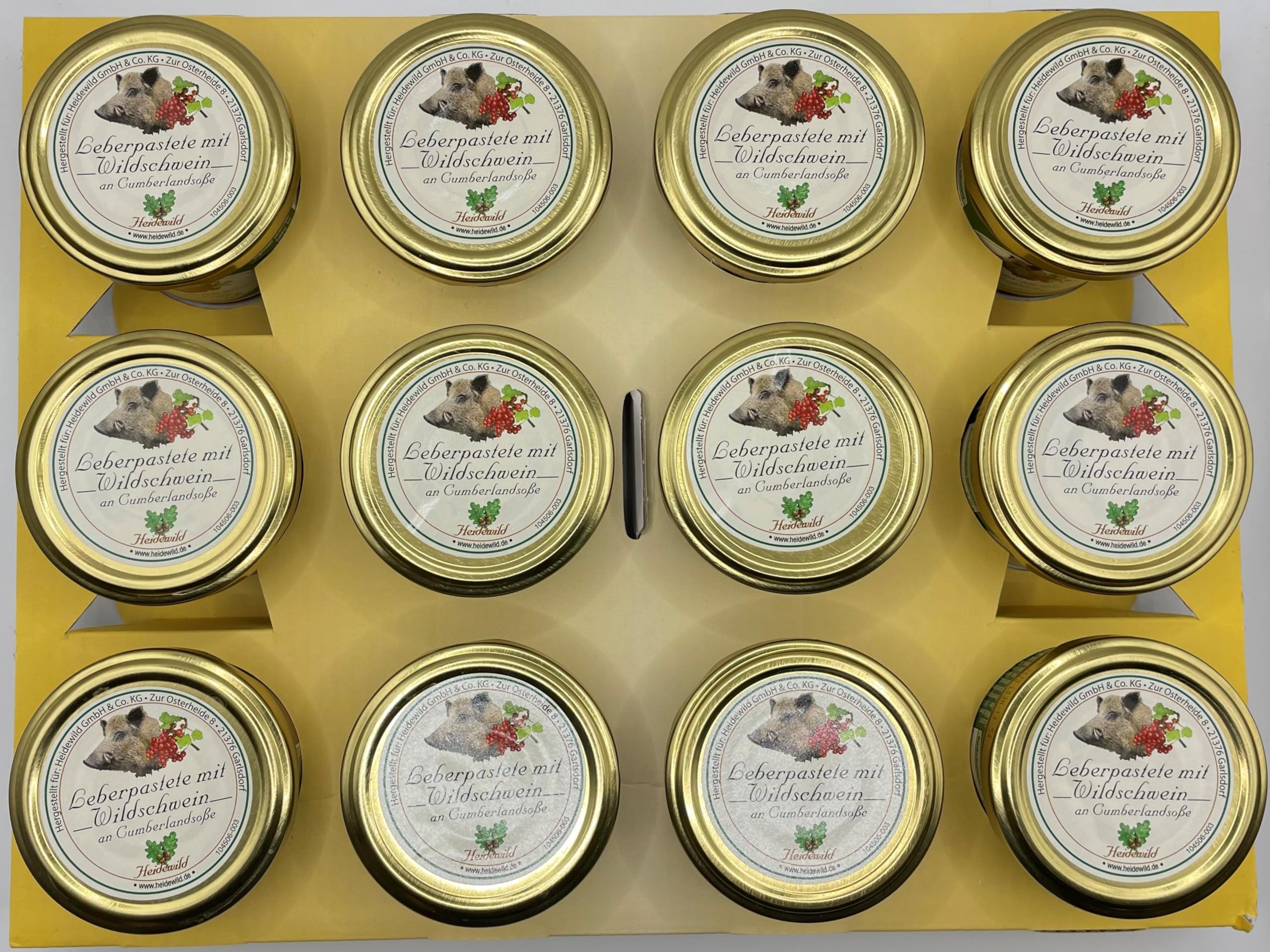 12er Tray Leberpastete mit Wildschwein an Cumberlandsoße