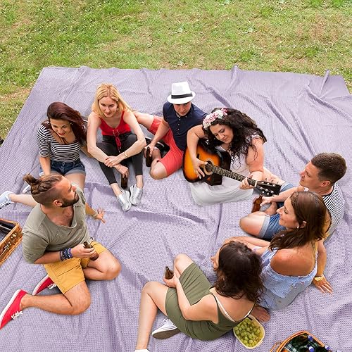 Miniatura 3 de PHF Manta de punto gofre 100% algodón, tamaño California King, 120 x 120 pulgadas, suave, ligera, transpirable, de gran tamaño, para todas las