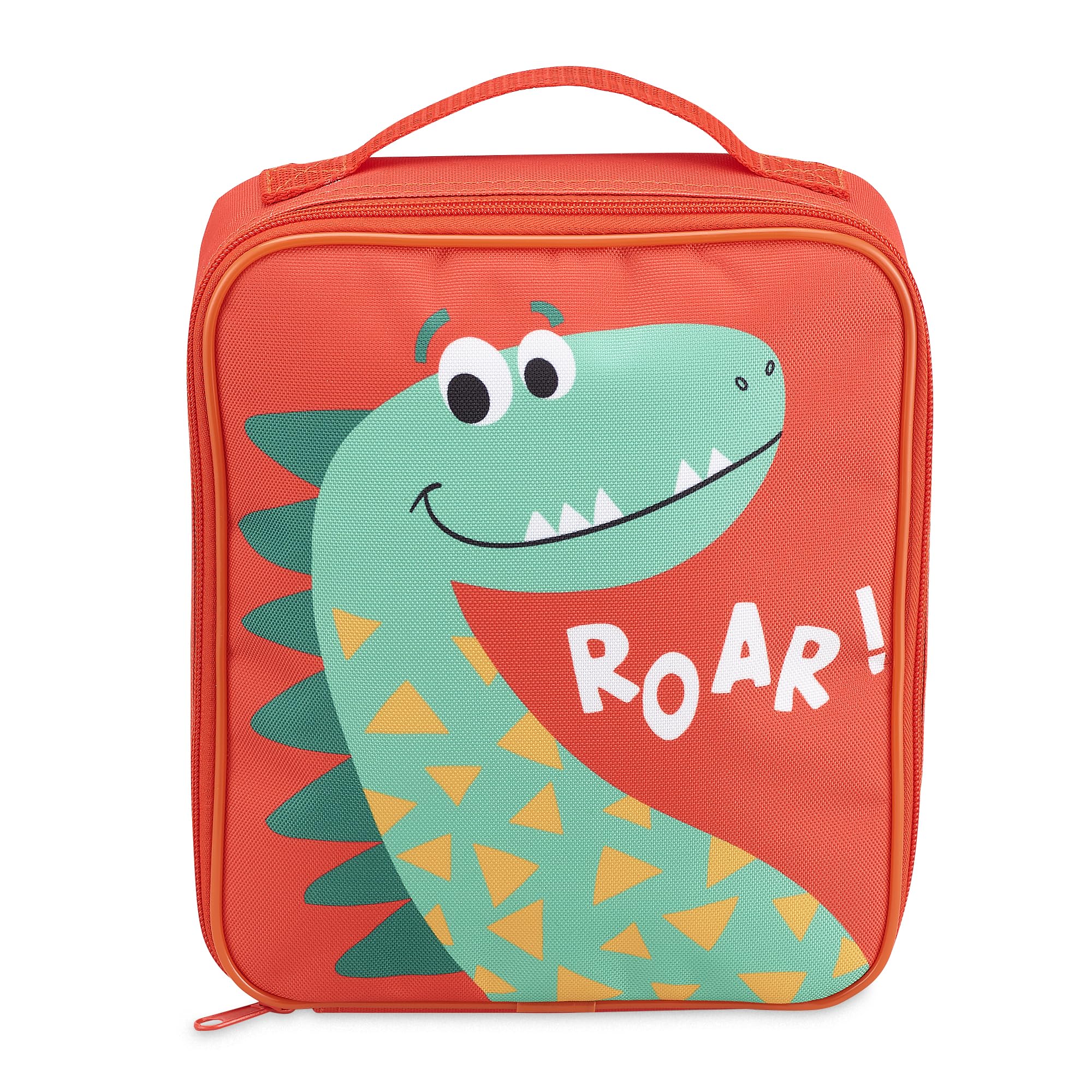 TINY TO TOTS BABY TO TODDLER Kids Insulated Lunch Bag for Boys, Dinosaur Lunch Box Bag, Reusable Thermal Lunch Tote with Handle, Portable School Lunch Bag for Nursery, Preschool, Picnic & Travel