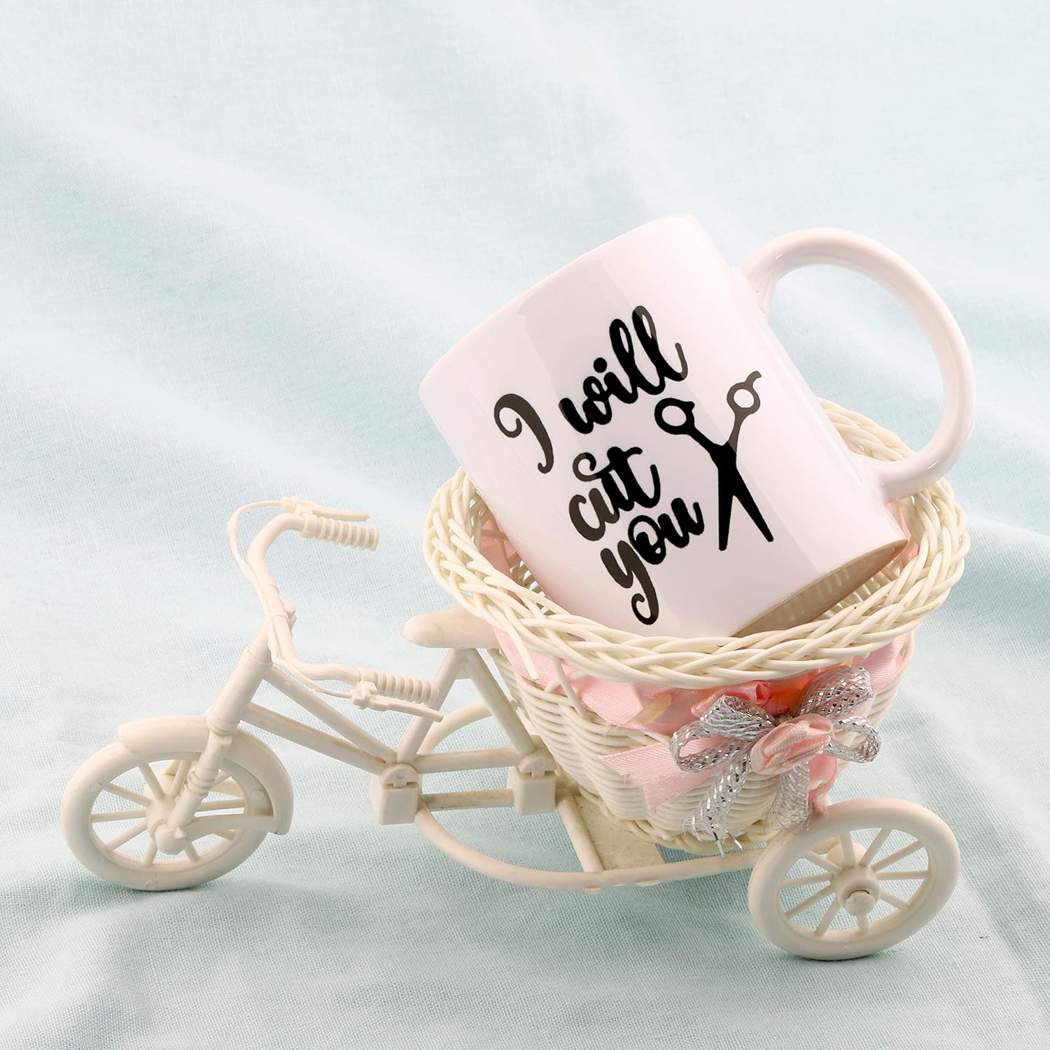 Bеѕt Rеvіеw HOLLP Hairdresser Coffee Mugs Hair Stylist Gift I Will Cut You Hairdresser Cups Scissor Pattern Mugs Barbershop Supplies (Mug)