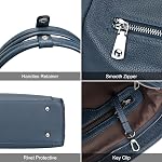 Over Earth Genuine Leather Purses for Women Large Hobo Bags Lady Shoulder Handbags with Detachable Strap