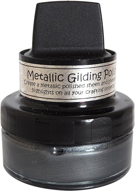 Cosmic Shimmer Metallic Gilding Polish Graphite, Acrylic, 50ml