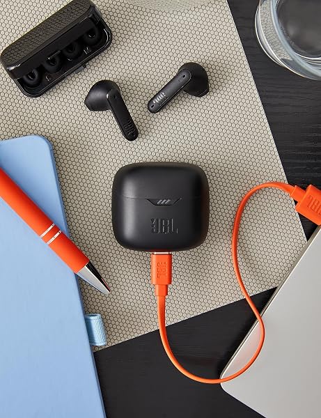 JBL Tune Flex TWS – Wasserdichte, True-Wireless In-Ear-Kopfhörer mit Noise-Cancelling - Schwarz – Mit bis zu 32 h Musikwiedergabe Schwarz Single - 4