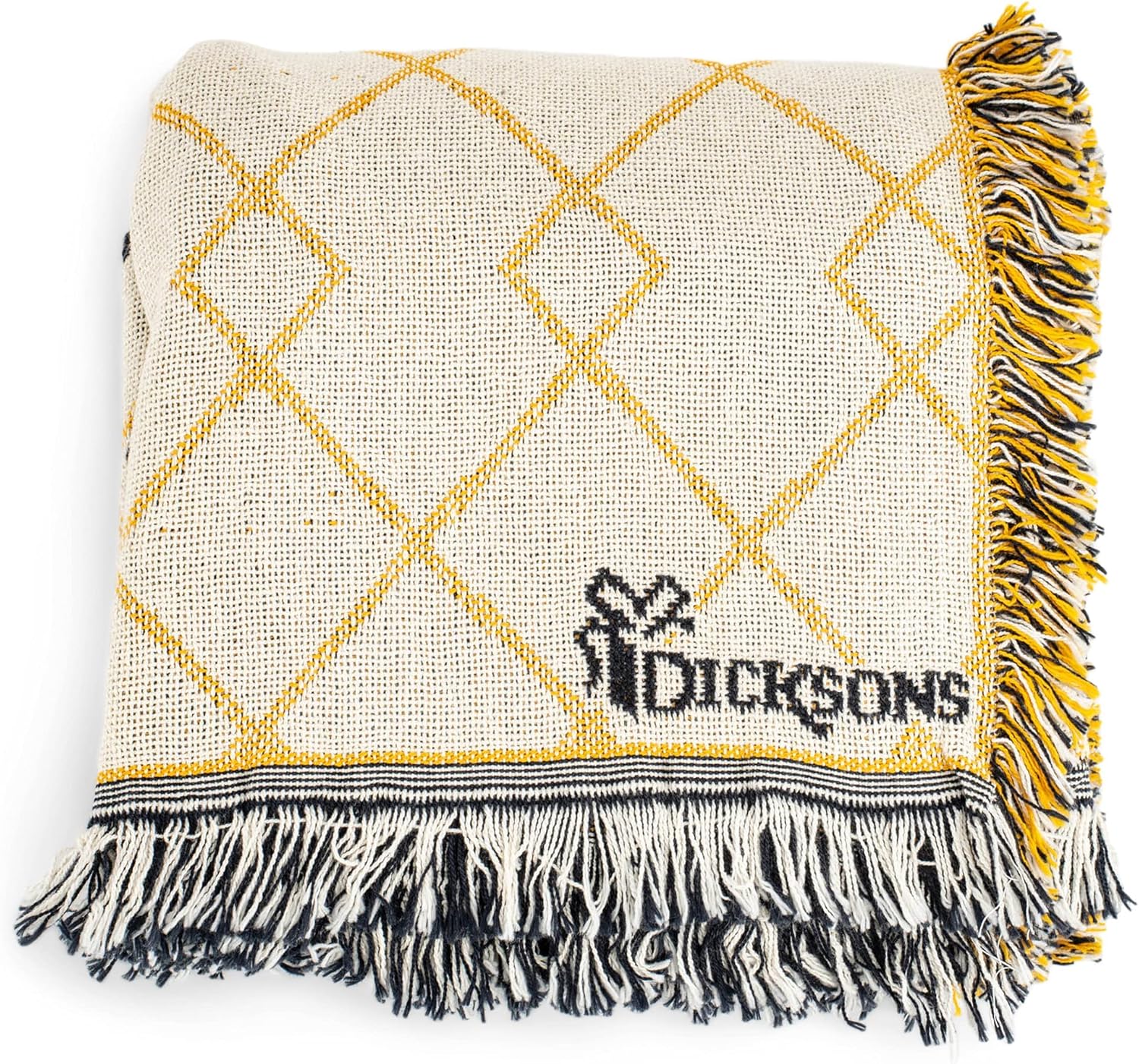 Dicksons 50th Wedding Anniversary Poem Gold Shimmer 48 x 68 Cotton Tapestry Throw Blanket