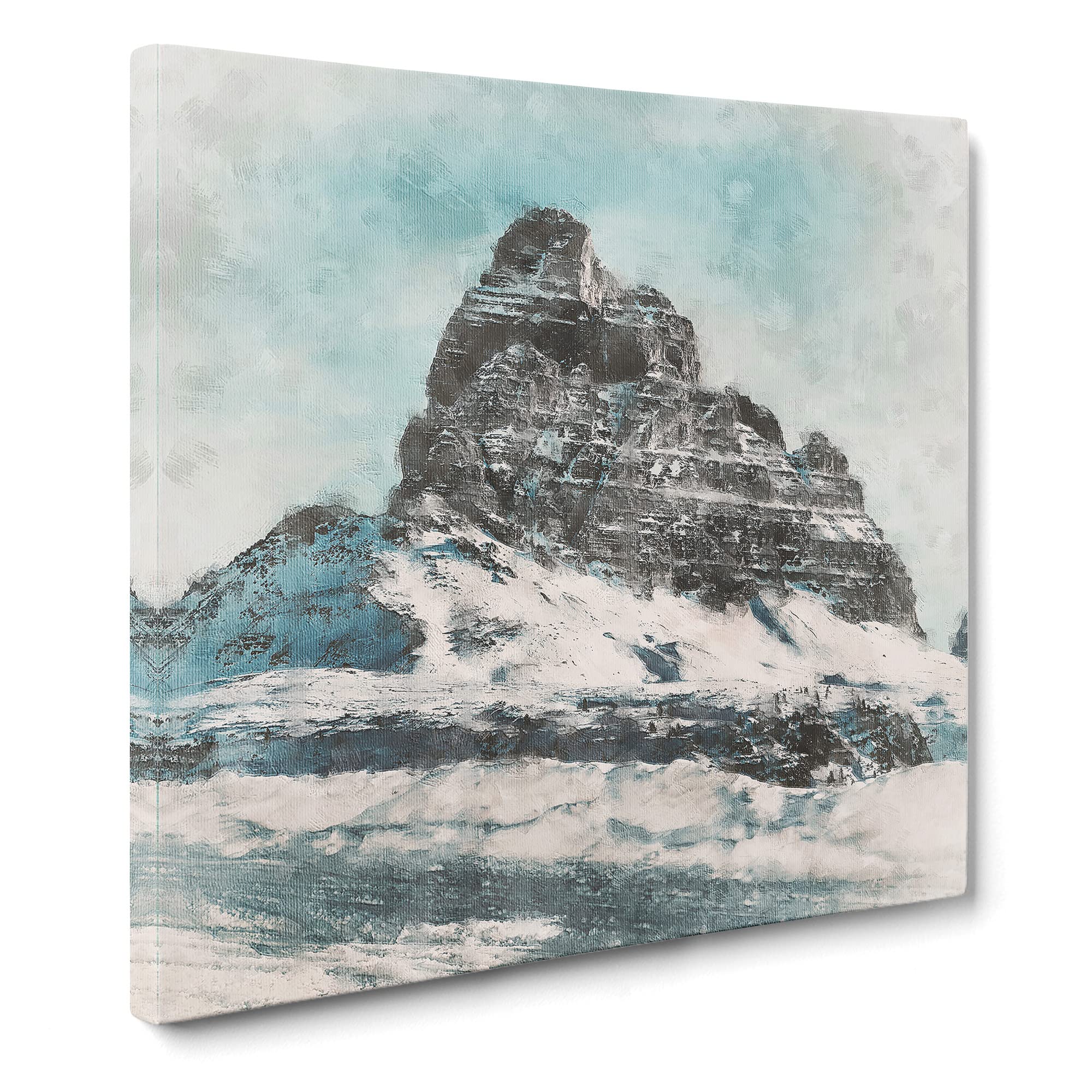 Mountain Summit in Italy Canvas Print, Mixed, 35L x 35W cm