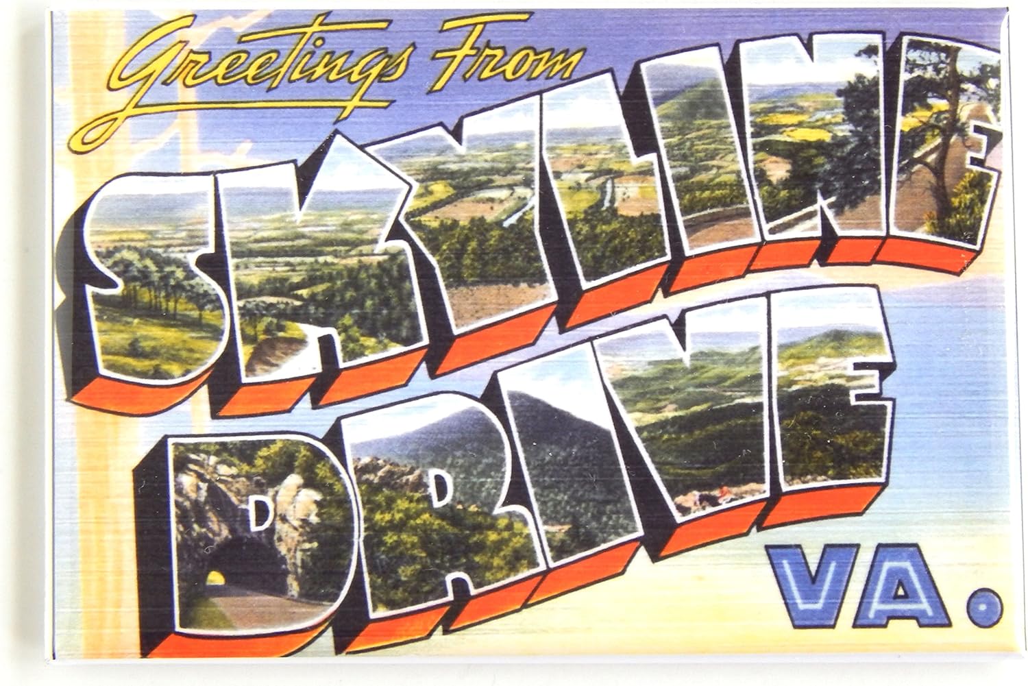 Greetings from Skyline Drive Virginia Fridge (2 x 3