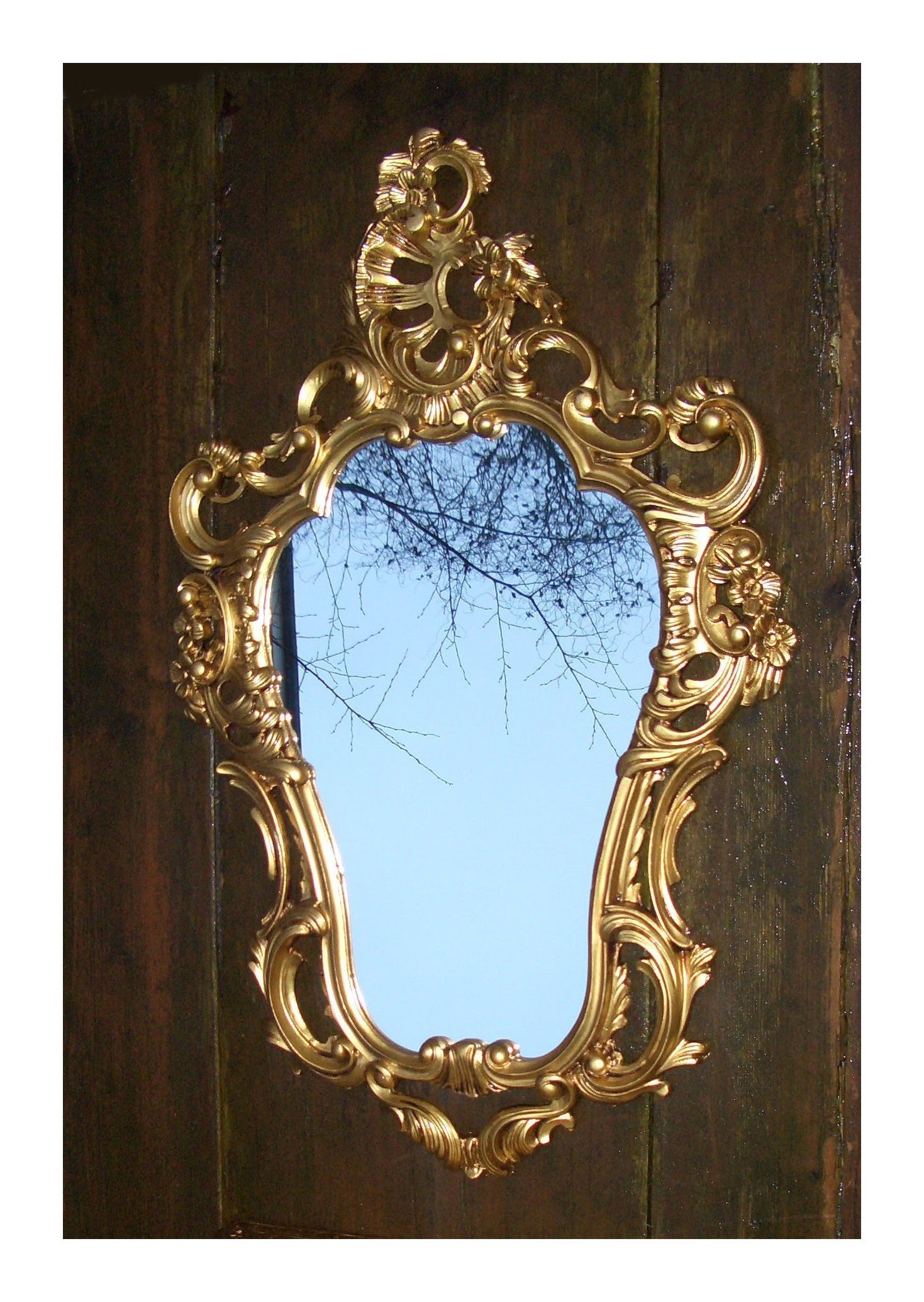 Exclusive Wall Mirror Antique Baroque Retro Antique Gold 50 x 76