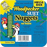 Vista 2 de C&S Pepitas de Sebo para Picoteo de Pájaros Carpinteros, Caja Mega de 8 Libras (Paquete de 2)