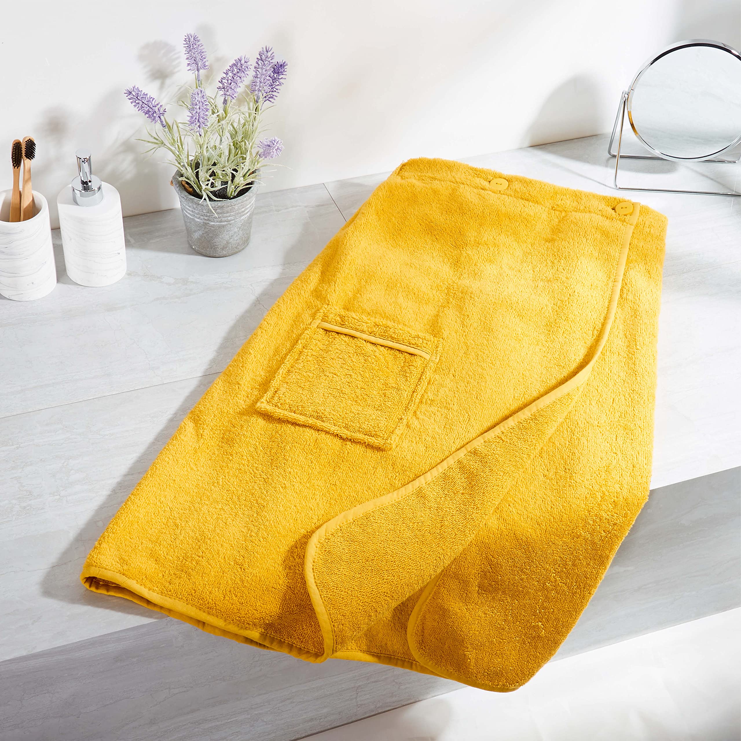 YAOGUI Grandes Serviettes De Bain En Velours Corail Super