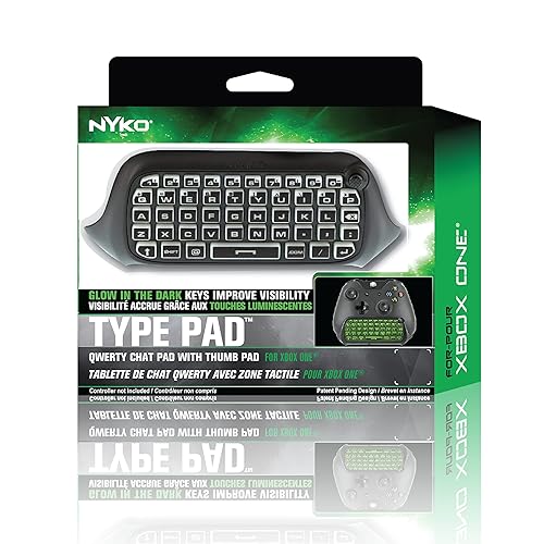 Miniatura 6 de Nyko Type Pad - Chat Pad Message Keyboard with Glow in the Dark Keys and 3.5mm Jack for Xbox One Wireless Controller