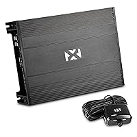 Vista 1 de NVX NDA101 - Amplificador de subwoofer monobloque de 1000W MAX (500W) RMS Clase D de 1 Ohm estable de la serie N con perilla de control remoto