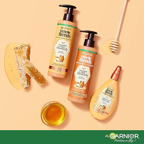 Miniatura 6 de Garnier Haircare Whole Blends - Juego de champú y acondicionador sin sulfatos Honey Treasures repone nutre y protege el cabello muy dañado con