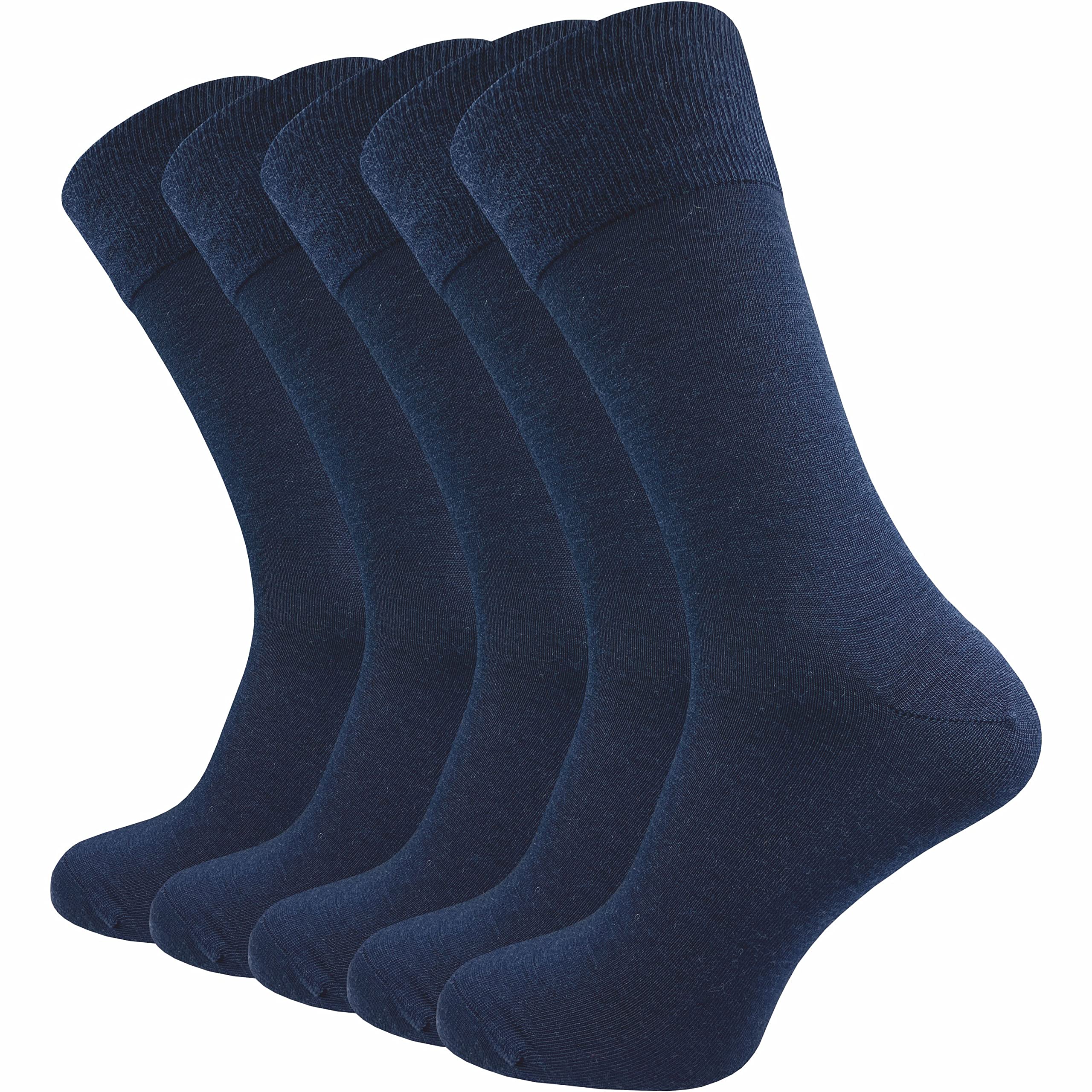 GAWILO Chaussettes homme en laine mérinos (5 paires) | Chaussettes business respirantes – Sans couture – Laine vierge thermorégulatrice – Mulesing Free