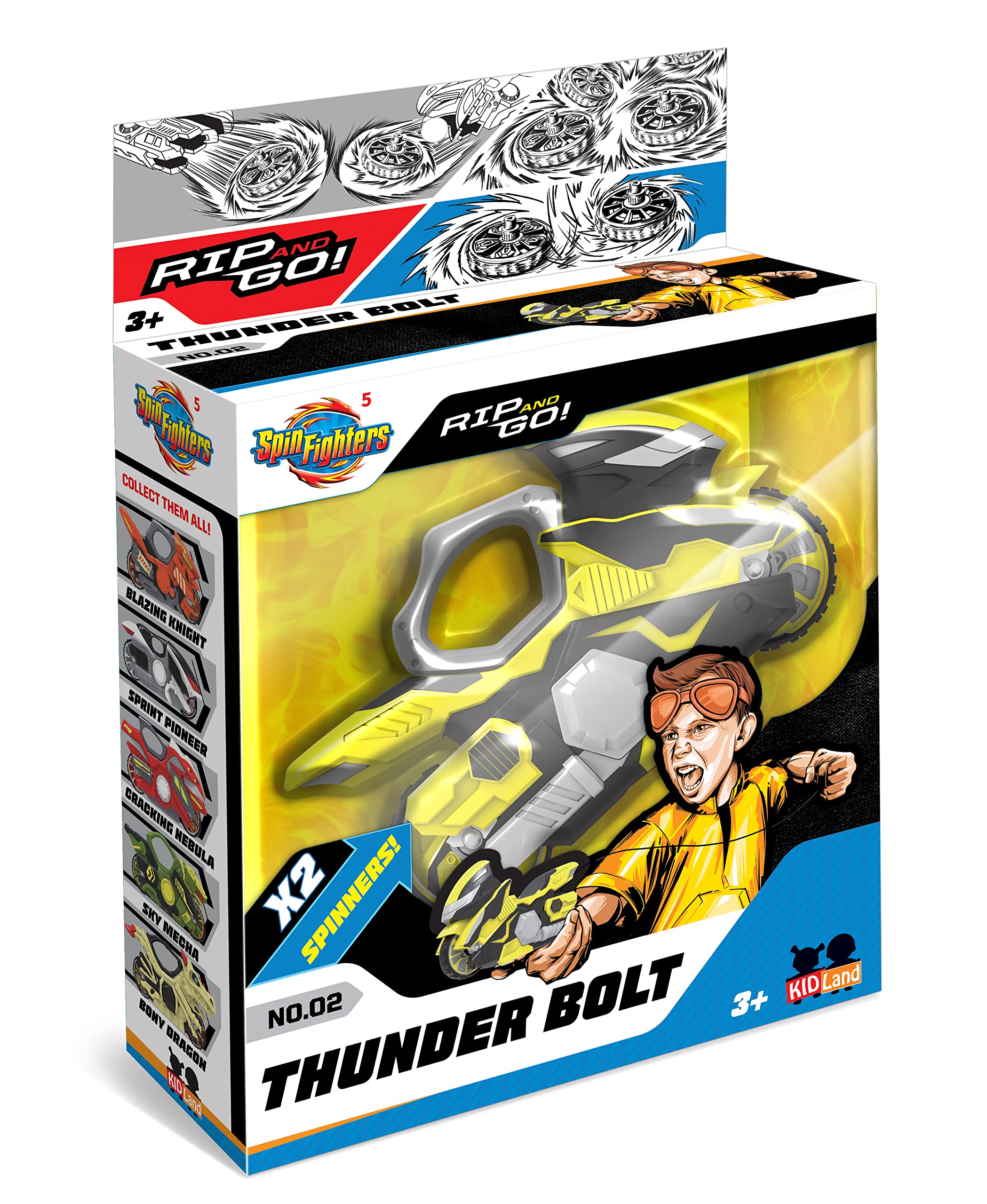 5 Thunder Bolt Spinner Toy