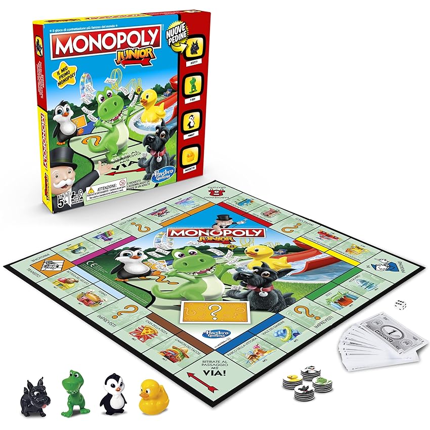 Immagine del prodotto Hasbro A6984IT0 Monopoly Junior Versione 2019, Multicolore, Taglia Unica