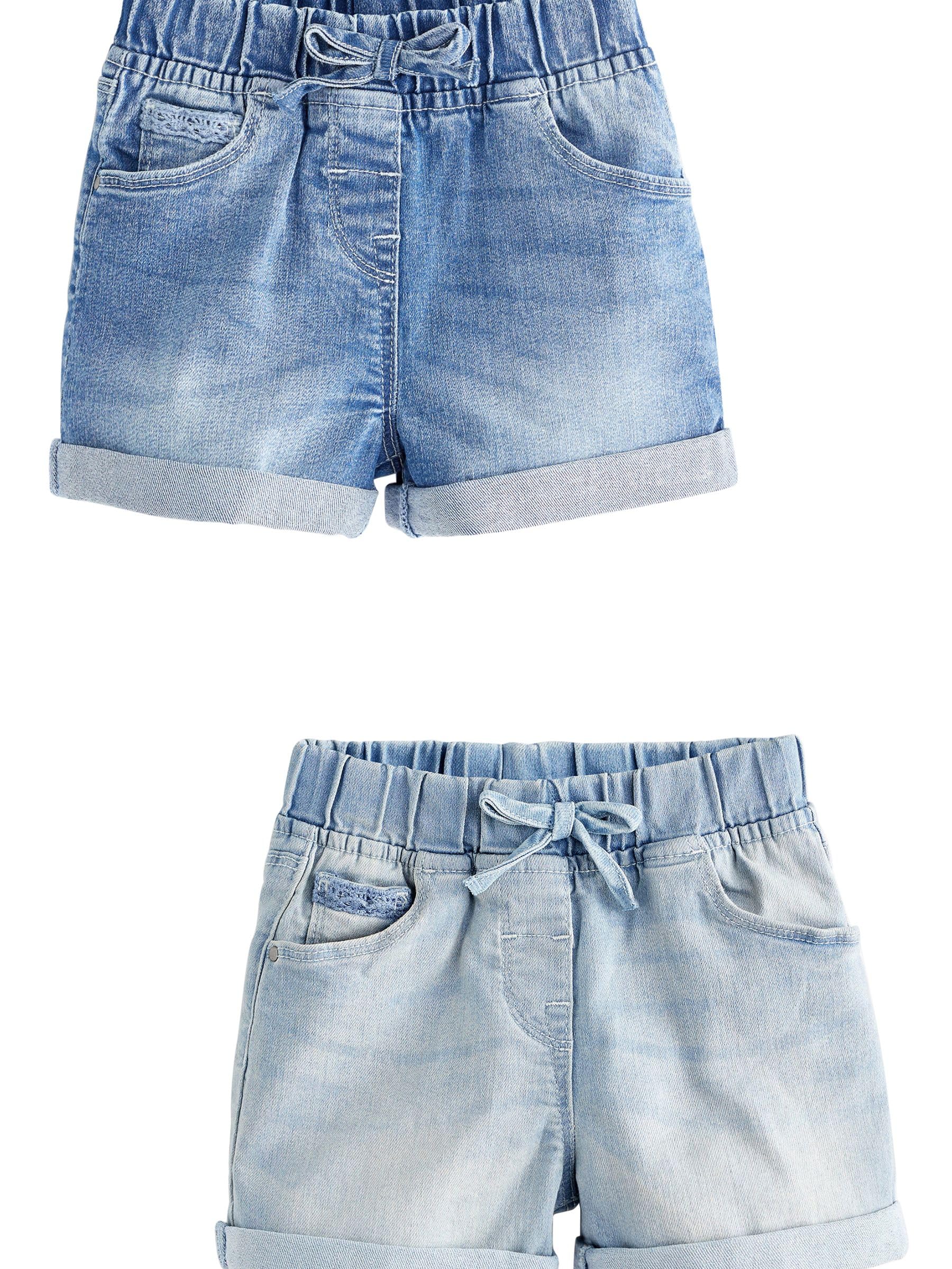 NEXT Fille Short avec Taille élastique, Lot de 2