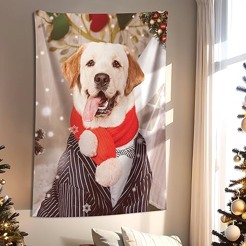 Miniatura 7 de Misnest Tapiz personalizado, fotos personalizadas, texto para el hogar, dormitorio, fiesta, sala de estar, decoración de telón de fondo, vertical de