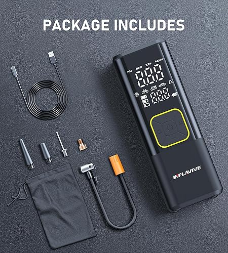 Miniatura 8 de Compresor de aire portátil para inflado de neumáticos, bomba de aire inalámbrica de inflado rápido InflaVive 3X para automóvil