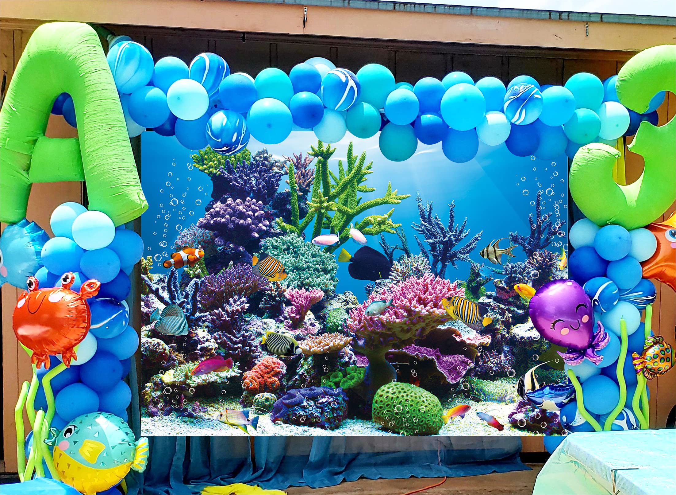Fotohintergrund Unterwasserwelt – Aquarium Design, 2,1 X 1,5 M, Vinyl, Für Fotos, Videos, Dekoration