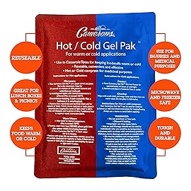 Camerons Hot or Cold Gel Pack - Set of 8 XL Ice & Heating Packs (8x11) - Large Reusable Packs Keep Temp - Use in Christmas Casserole Carrier, Lunch Box, for Warm & Cold Compress & Physical Therapy