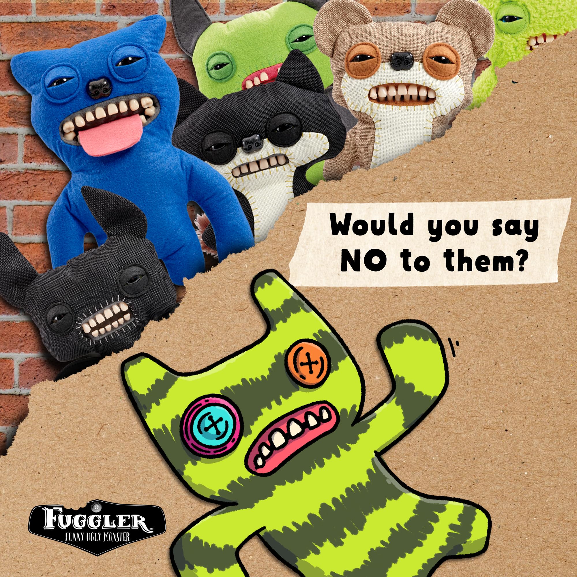 Fuggler Originals Funny Ugly Monster Stuffed 9 Inch Plush Toy