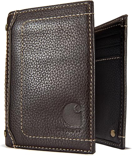 Miniatura 8 de Carhartt Carteras duraderas de tres pliegues disponibles en estilos de cuero y lona