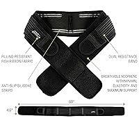 Vista 5 de Sacroiliac Hip Belt for Women and Men That Alleviates Sciatic, Pelvic, Lower Back, Leg and Sacral Nerve Pain Caused by Si Joint Dysfunction Negro
