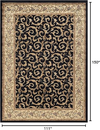 Miniatura 18 de Raleigh - Alfombra ovalada grande de 7 x 10 pies para sala de estar y dormitorio, alfombra tradicional floral - Alfombras para Salas Grandes Beige