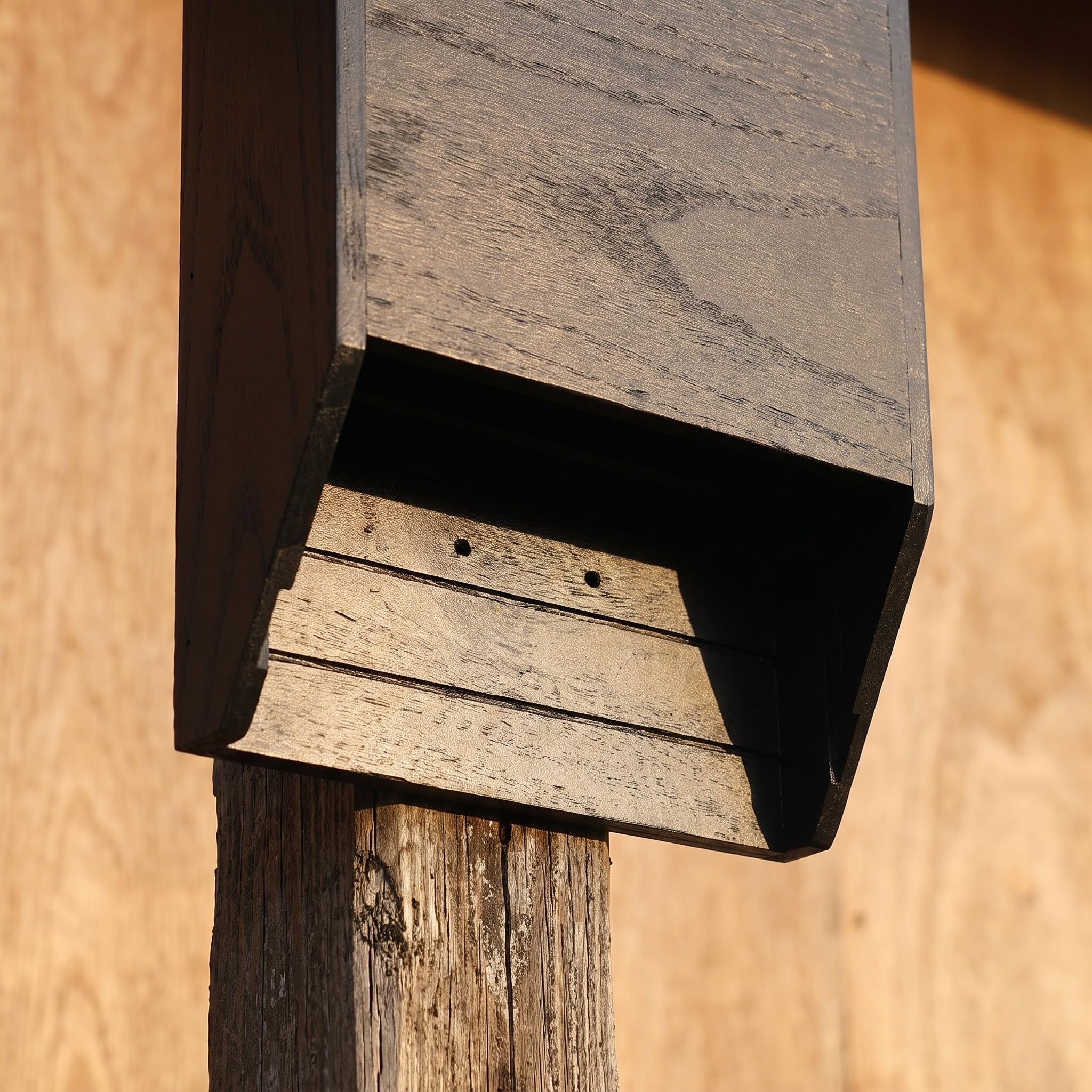 Zerodeko Fledermaus-Nistkasten aus Holz, Doppelkammer-Schlafkasten zur