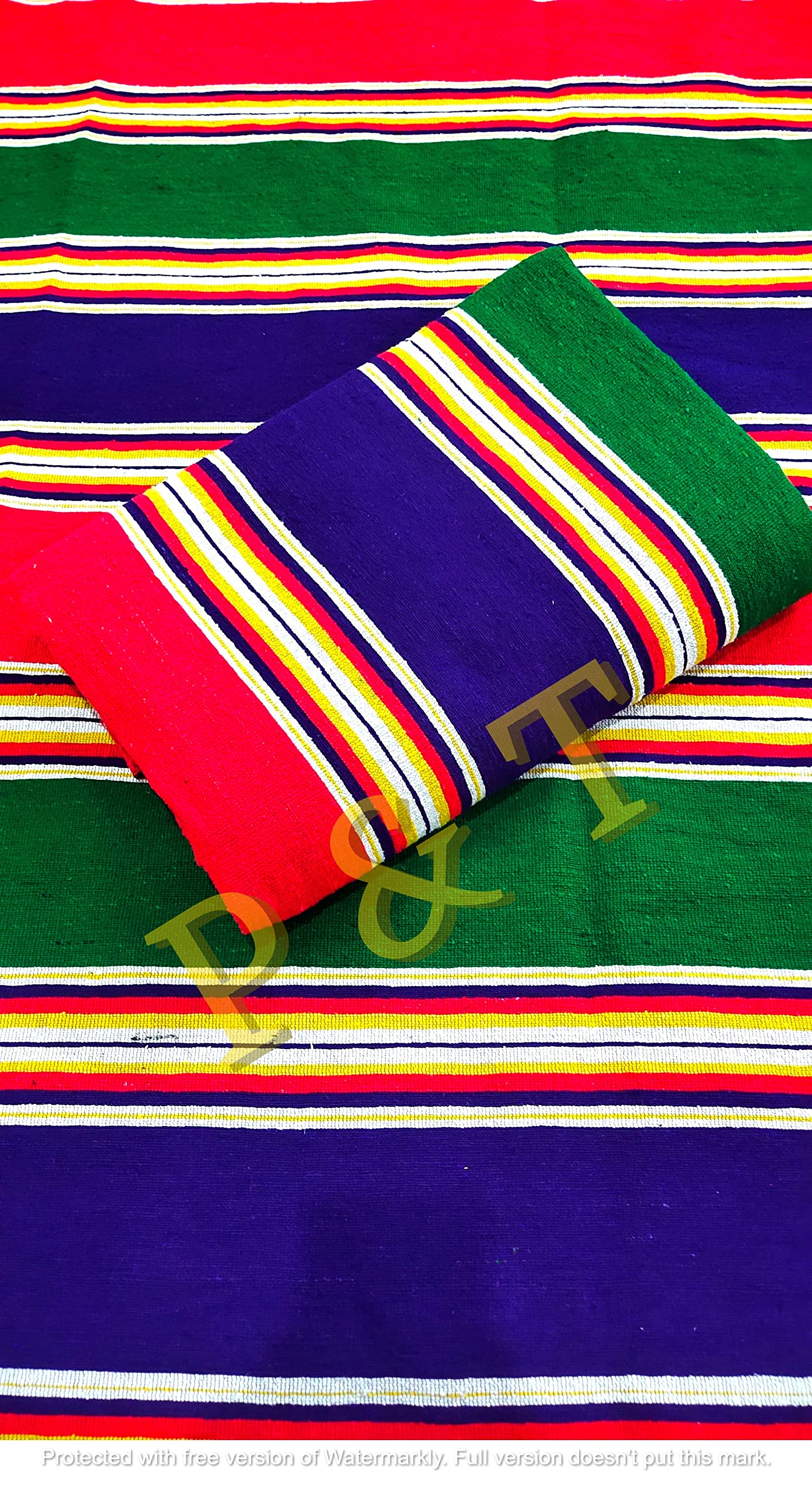 P&T Premium Satranji Dari, Solapuri satranji, Cotton Carpet/Satranji/Bhavani Rug Dari Galicha Multicolour (10 x 15 FT) (B0C6HYX7HN) Amazon Price History, Amazon Price Tracker