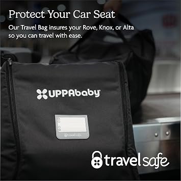 UPPAbaby Travel Bag for Rove, Knox & Alta Car Seats with TravelSafe
