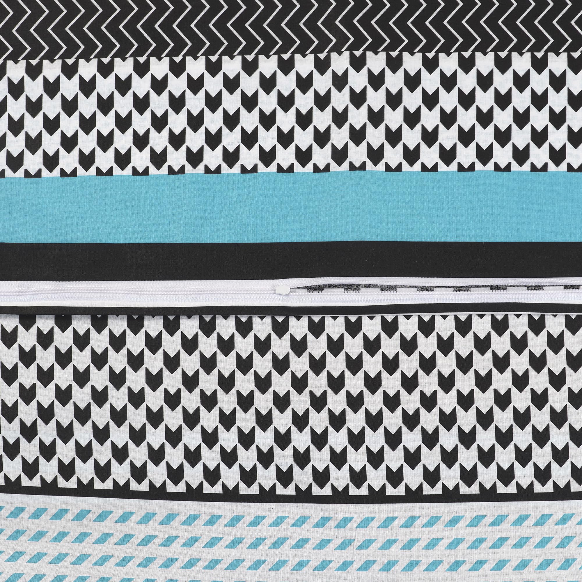 Renforcé Bettwäsche aus 100% Baumwolle – Atmungsaktive Ganzjahres Bettwäsche mit Reißverschluss – Pflegeleicht & Hautfreundlich – Oeko-TEX® Standard 100 Zertifiziert (ZigoTürkis, 140x200 cm)