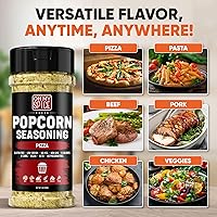 Vista 25 de Condimento para palomitas de maíz, mezcla de condimentos de rancho picante, sin gluten y bajo en sodio, condimentos con sabor a palomitas de maíz
