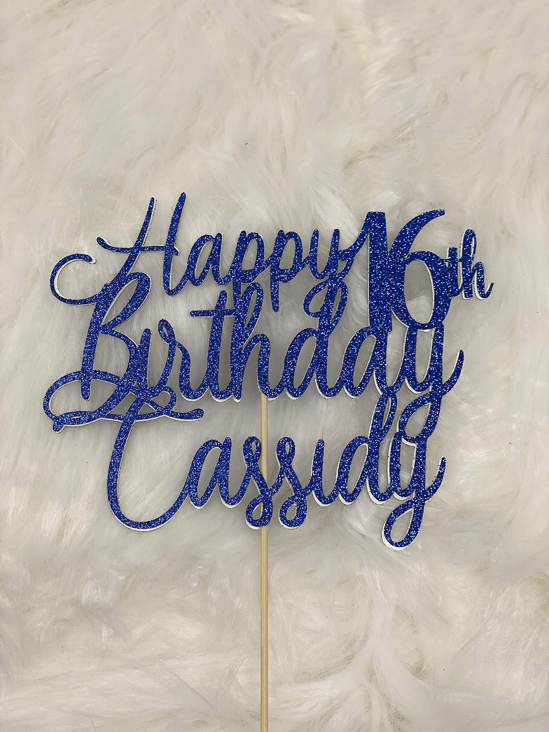 Sweet 16 Cake topper, Sweet 16 Party Decorations, 16, personalized 16th birthday, 16th birthday decorations, Sweet 16, Birthday Decorations