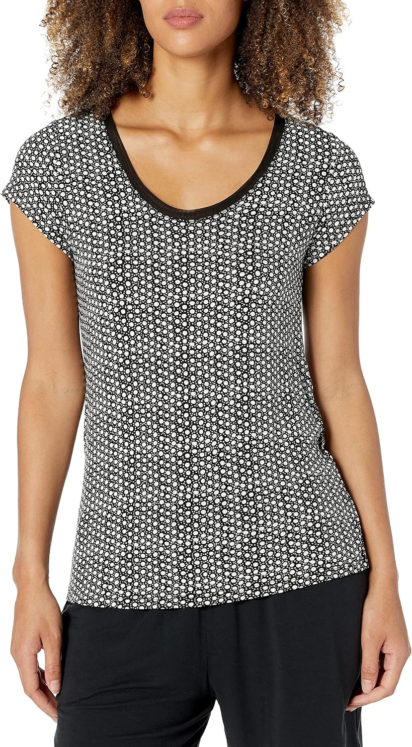 Hue Women's Sleepwell Pajama Sleep Top, Made with Temperature Control TempTech Technology