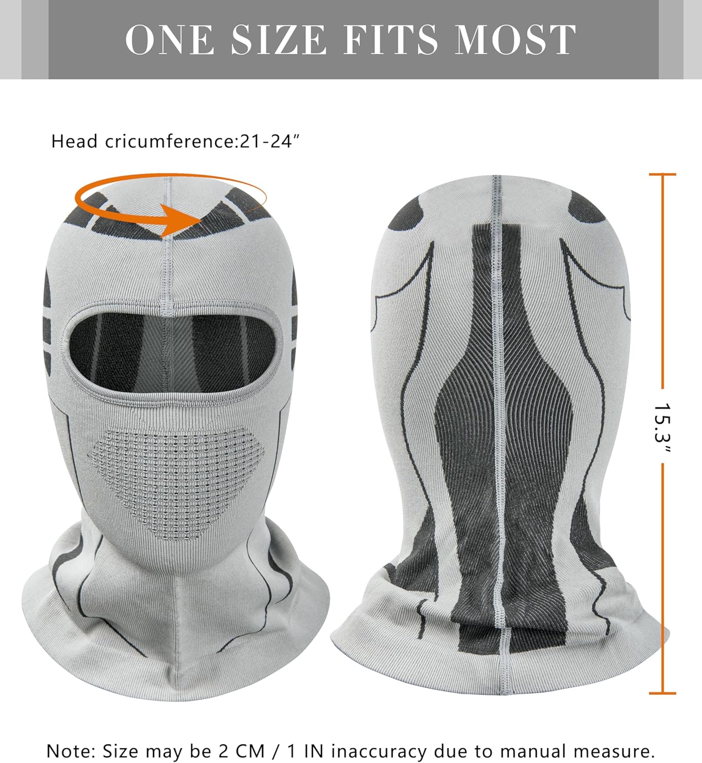 TAPULCO 2 Pack Balaclava Face Mask for Men & Women Unisex Lightweight Stretchable Windproof Ski Face Cover for Winter - Image 6