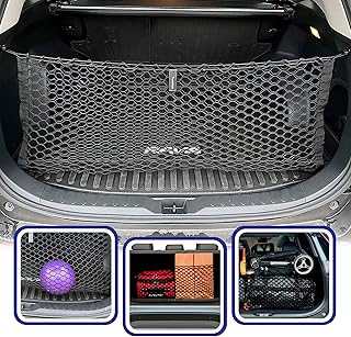 Trunk Envelope Style Mesh Cargo Net for Toyota RAV4 Rav4 Hybrid Prime 2019-2023 - Car Accessories - Premium Trunk Organizer and Storage - Vehicle Carrier Organizer for Toyota RAV4