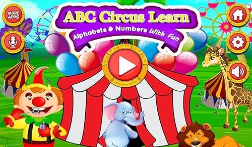 Abc Circo Aprender Alfabetos & Números - Jogo para aprender e jogar juntos!