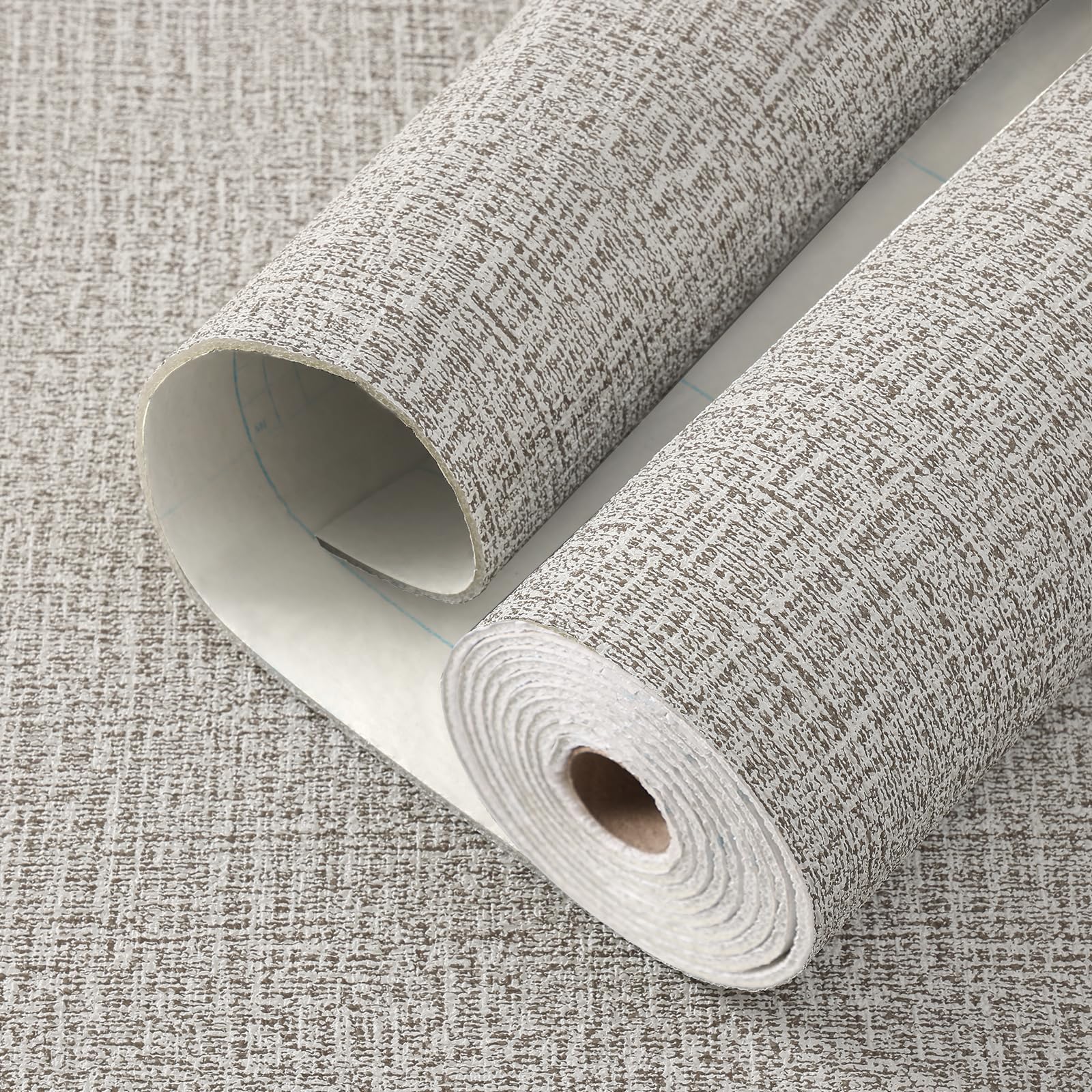 Anttyscar 5Roll Grey Thicken Self Adhesive Wallpaper Thermal Insulating Peel and Stick Wallpaper Waterproof Wall Panels Stick On Wall Covering Roll for Living Room, Removable Furniture Sticker — image 1