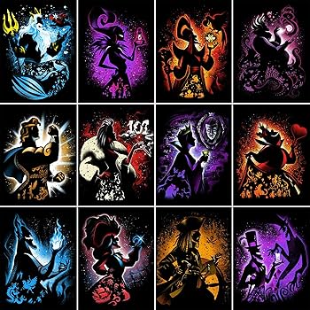 ヴィランズ絵皿5枚セット ヴィランズ絵皿5枚セット