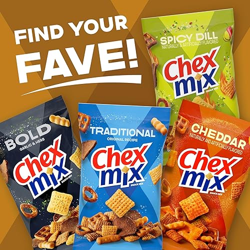 Miniatura 15 de Chex Mix Mezcla de aperitivos, tortuga, bolsa de aperitivos indulgentes, 14 onzas