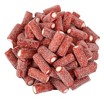 Cozy Confections Sour Strawberry Licorice Pencil Bites, 1 Pound