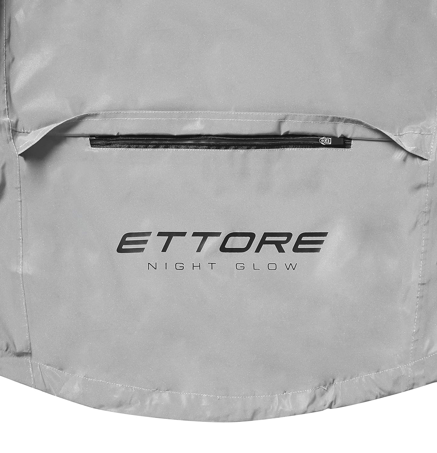 Ettore Mens Cycling Jacket Waterproof Breathable High Visibility Reflective Silver - Night Glow Ettore Mens Cycling Jacket Waterproof Breathable High Visibility Reflective Silver - Night Glow