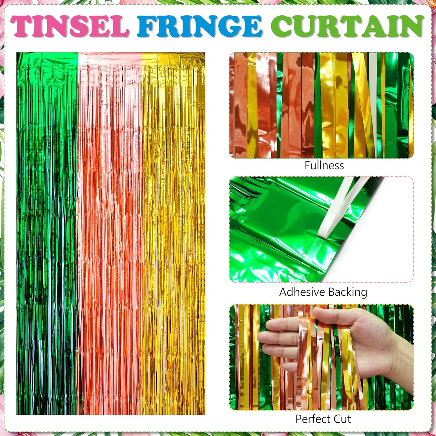 Hawaiian Luau Birthday Party Decorations - 192 Pcs Tropical Aloha Party Supplies with Fringe Curtains, Table Skirt, Balloon Arch Kit, Banner, for Beach Summer Holiday Theme