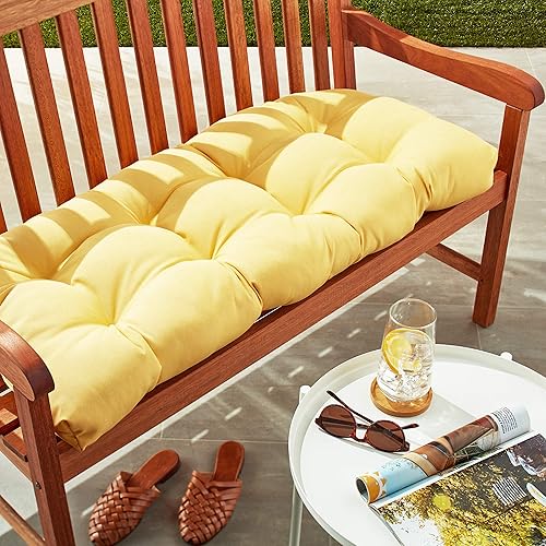 Miniatura 4 de Pillow Perfect Cojines de lona para exteriores e interiores 1 unidad paquete de 1 color amarillo