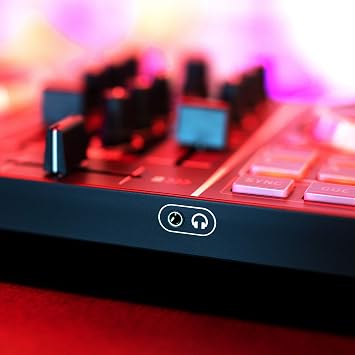 Numark Party Mix - Complete DJ Controller Set for Serato DJ with 2 Decks, Party Lights, Headphone Output, Performance Pads and Crossfader / Mixer