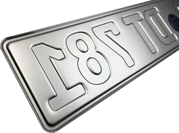 European German License Plate